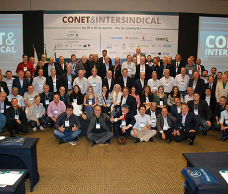 Empresrios e lideranas do transporte reunidos no Conet&Intersindical