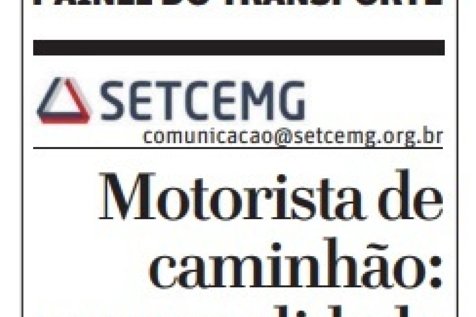 Motorista de caminho: nova realidade