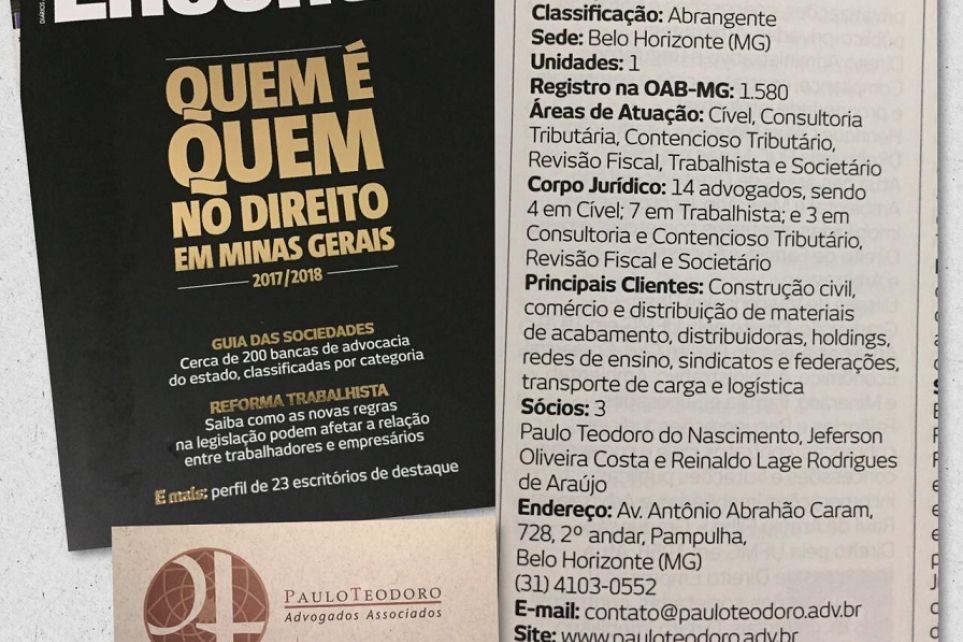 Assessoria jurdica do Setcemg e da Fetcemg tambm foi destaque