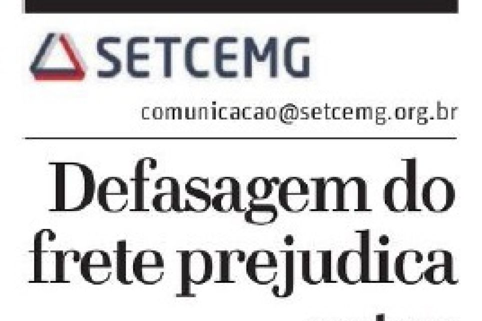 Desafagem do frete prejudica setor