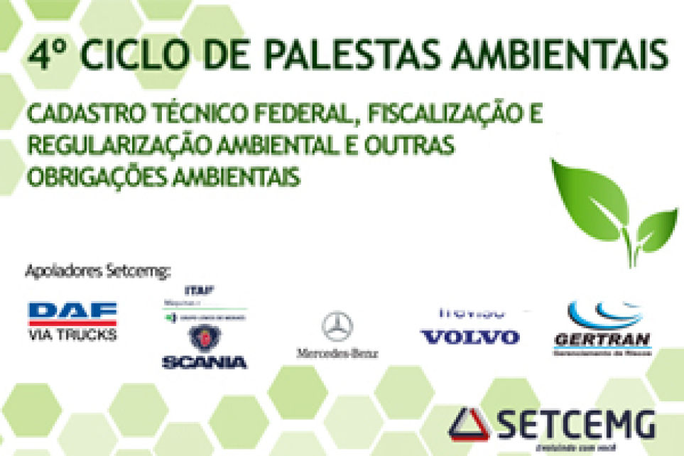 Cadastro Tcnico Federal ser tema do 4 Ciclo de Palestras Ambientais
