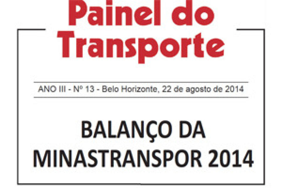 Balano da Minastranspor 2014