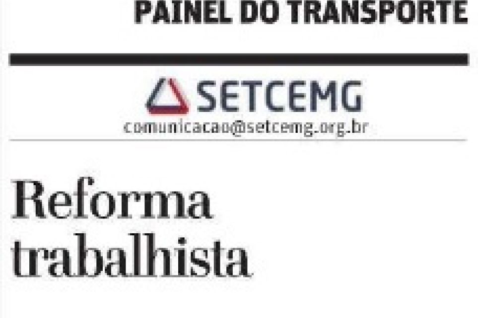 Painel do Transporte - Reforma Trabalhista