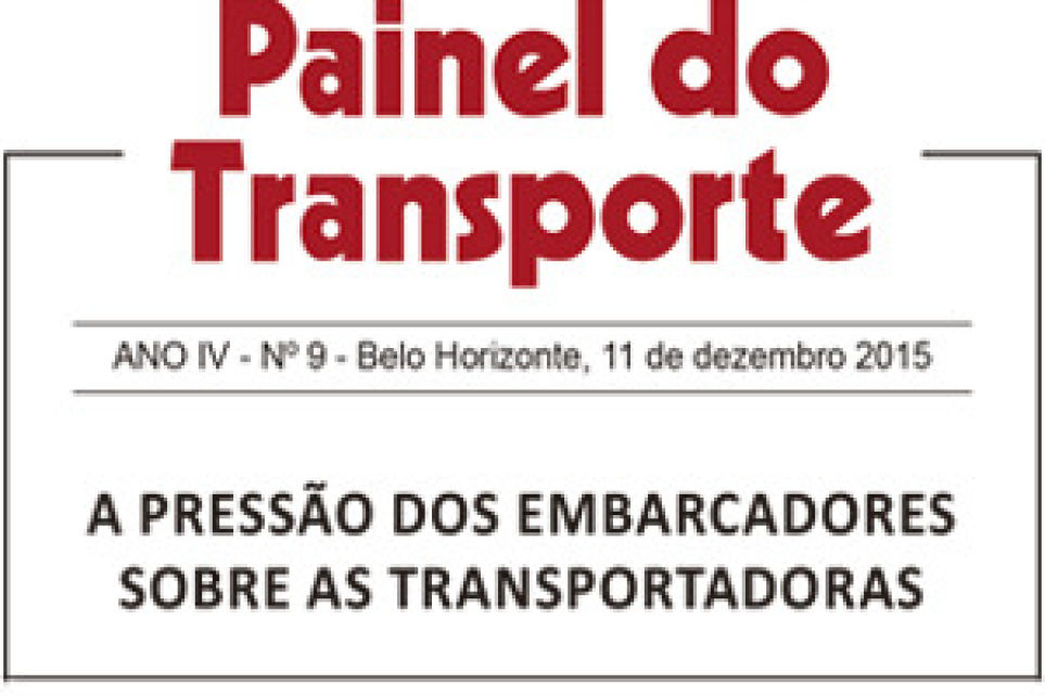 A presso dos embarcadores sobre as transportadoras