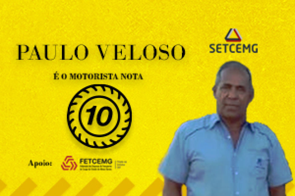 Paulo Vicente Veloso, da Rpido Resende,  o Motorista Nota 10 de hoje