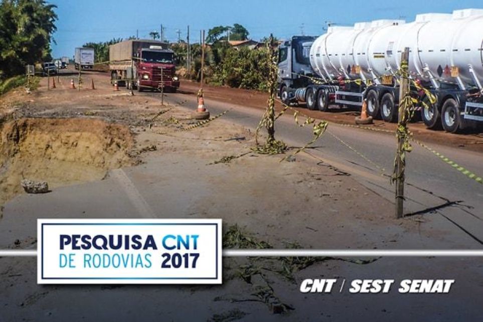 Pesquisa CNT indica piora da qualidade das rodovias