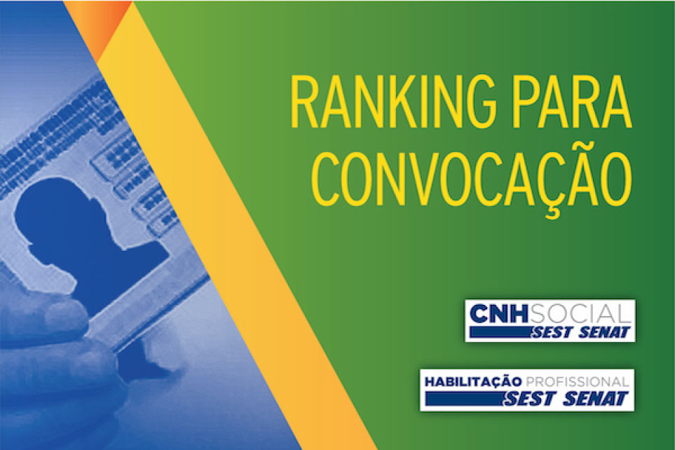 Sest Senat divulga ranking para CNH