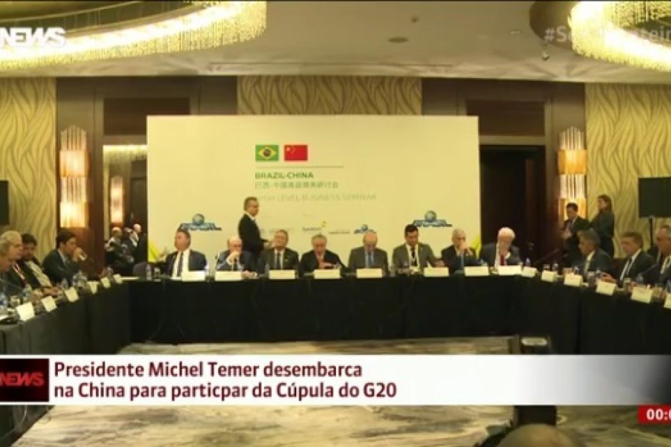 Vander Costa integra delegao brasileira do presidente Michel Temer na China