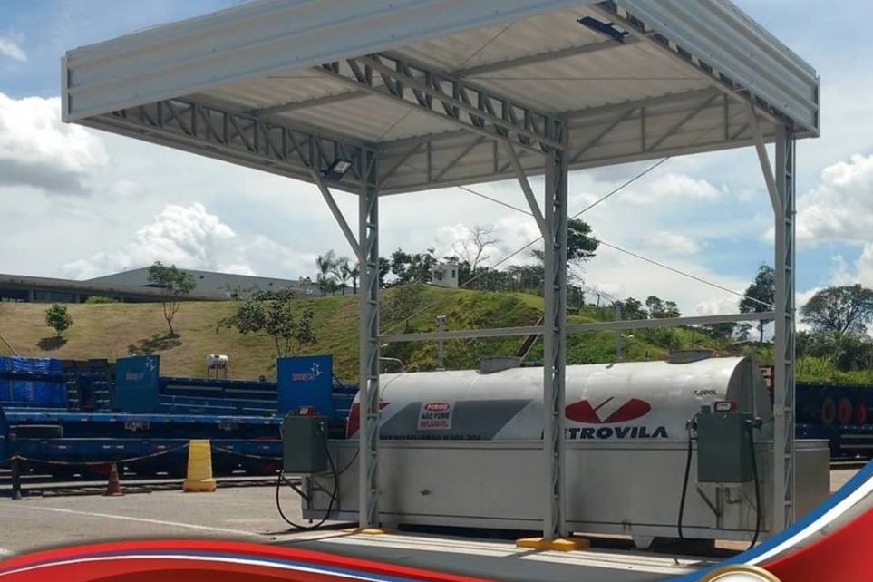 Transpes inaugura primeiro posto